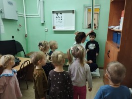 Занятие в кабинете медсестры 