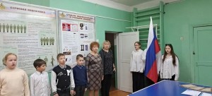 линейка 24 декабря в ОЦ Бурмакинская школа № 2